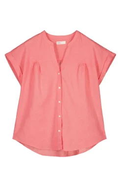 Springfield Camisas E Blusas-Blusa Linho Algodao Gola Mao