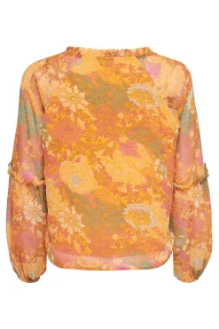 JDY Camisas E Blusas-Blusa Manga Comprida Com Gola Em Bico