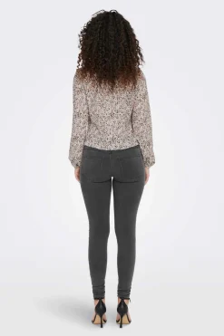 Only Camisas E Blusas-Blusa Manga Comprida Gola Em Bico