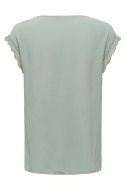 Only Camisas E Blusas-Blusa Manga Curta Renda