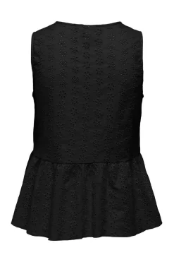 Only Camisas E Blusas-Blusa Sem Mangas Decote Em Bico