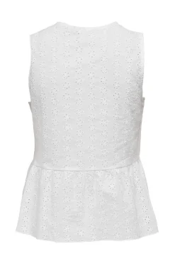 Only Camisas E Blusas-Blusa Sem Mangas Decote Em Bico