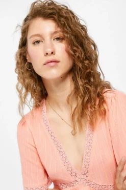 Springfield Camisas E Blusas-Blusa Volume Laco