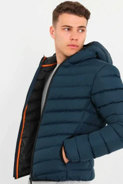 Brave Soul Blusao Acolchoado Com Capuz Marinho Online