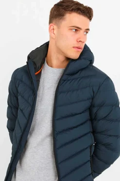 Brave Soul Blusao Acolchoado Com Capuz Marinho Online