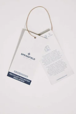 Springfield Blusao Acolchoado Textura Cinza