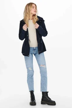 Only Blusoes E Casacos-Blusao Bolsos Com Capuz