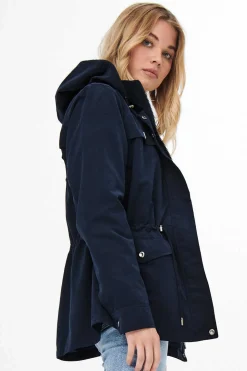 Only Blusoes E Casacos-Blusao Bolsos Com Capuz