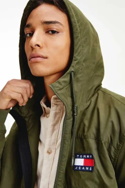 Tommy Jeans Blusao Com Capuz E Bolsos Oleo Discount