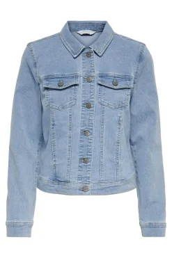 Only Blusoes E Casacos-Blusao De Ganga Bolsos