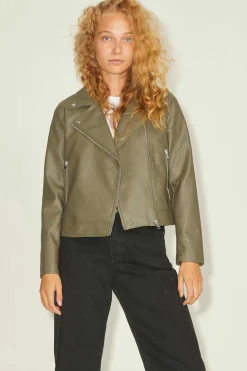 Jack & Jones Blusoes E Casacos-Blusao De Mulher De Couro