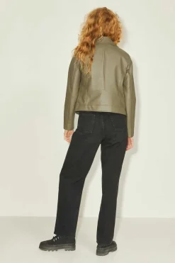 Jack & Jones Blusoes E Casacos-Blusao De Mulher De Couro