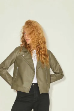 Jack & Jones Blusoes E Casacos-Blusao De Mulher De Couro