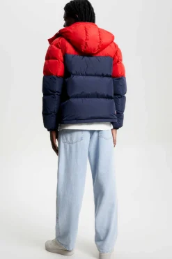 Tommy Jeans Blusao De Penas De Homem Alaska . Marinho Discount