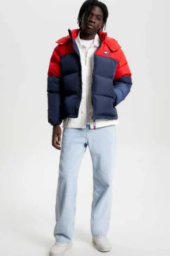 Tommy Jeans Blusao De Penas De Homem Alaska . Marinho Discount