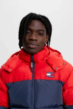 Tommy Jeans Blusao De Penas De Homem Alaska . Marinho Discount