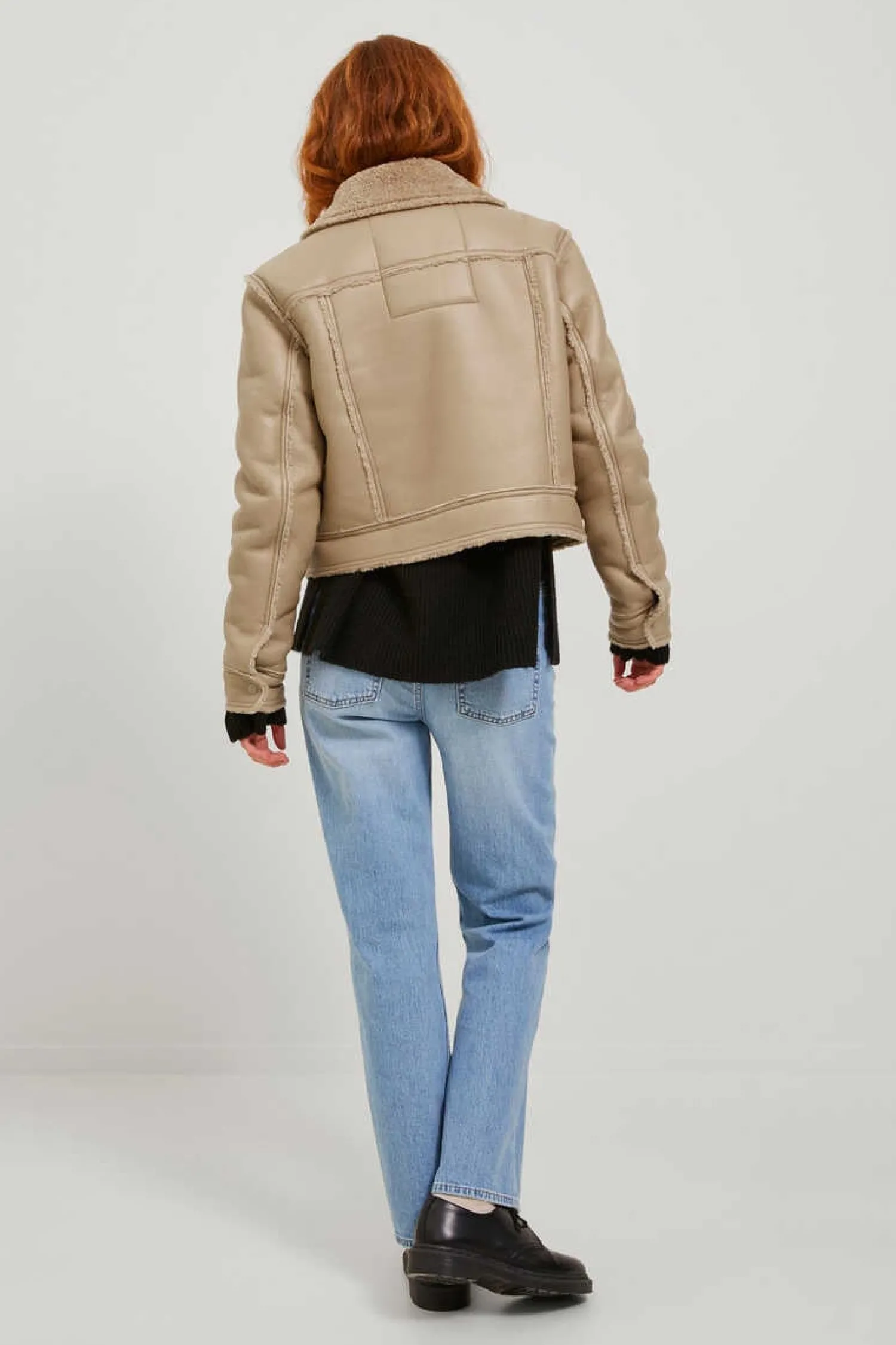 Jack & Jones Blusoes E Casacos-Blusao De Polipele Com Borrego