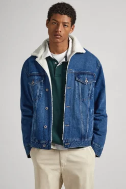 Pepe Jeans Blusao Denim La Azulado Sale