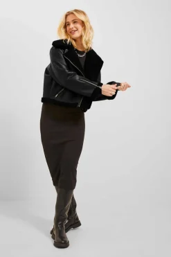 Jack & Jones Blusoes E Casacos-Blusao Estilo Aviador De Mulher Tipo Borrego