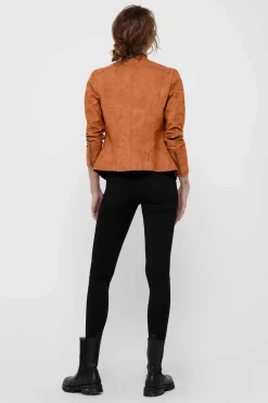 Only Blusoes E Casacos-Blusao Estilo Biker Com Fecho-Eclair