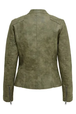 Only Blusoes E Casacos-Blusao Estilo Biker Com Fecho-Eclair