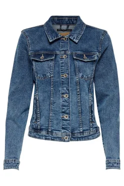 Only Blusoes E Casacos-Blusao Jeans Em Azul