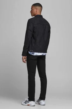 Jack & Jones Blusao Motard Efeito Couro Preto Best