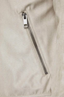 Jack & Jones Blusao Motard Efeito Couro Banana New