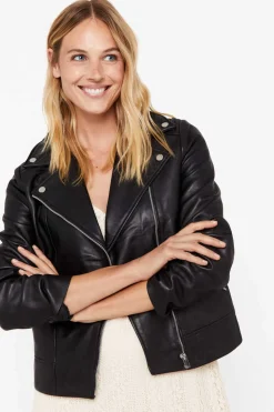 Cortefiel Blusoes E Casacos-Blusao Pele Biker