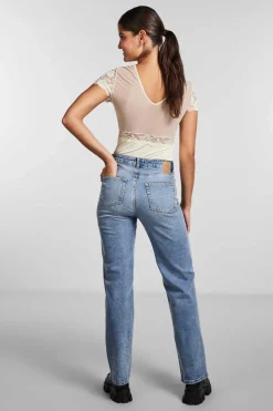 Pieces Maio-Body Lingerie De Manga Curta