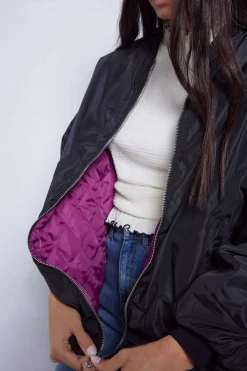 Slowlove Blusoes E Casacos-Bomber Oversize