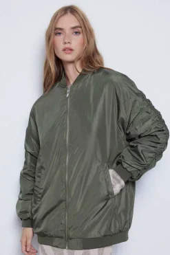 Slowlove Blusoes E Casacos-Bomber Oversize