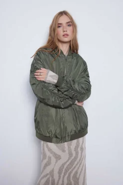 Slowlove Blusoes E Casacos-Bomber Oversize