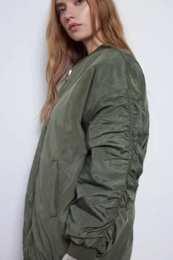 Slowlove Blusoes E Casacos-Bomber Oversize