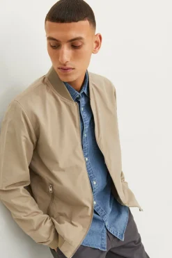 Jack & Jones Bomber Repelente A Agua Beige Discount
