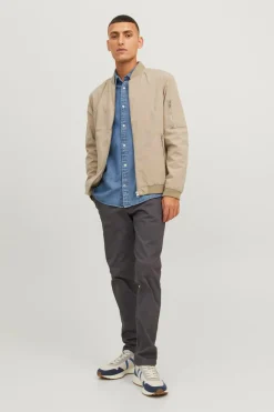 Jack & Jones Bomber Repelente A Agua Beige Discount