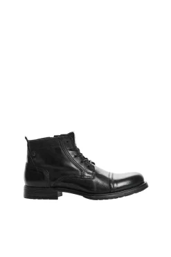 Jack & Jones Bota Pele Sola Track Preto New