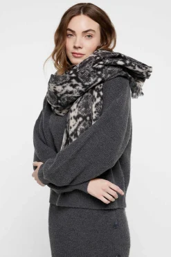 Pieces Cachecois-Cachecol Comprido Com Estampado Print