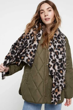 Pieces Cachecois-Cachecol Comprido Com Estampado Print