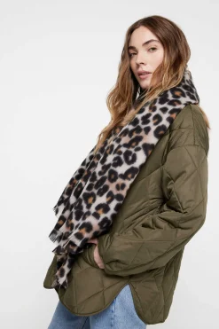 Pieces Cachecois-Cachecol Comprido Com Estampado Print