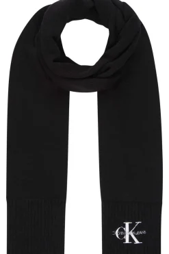 Calvin Klein Cachecol De Malha Ck Preto Sale