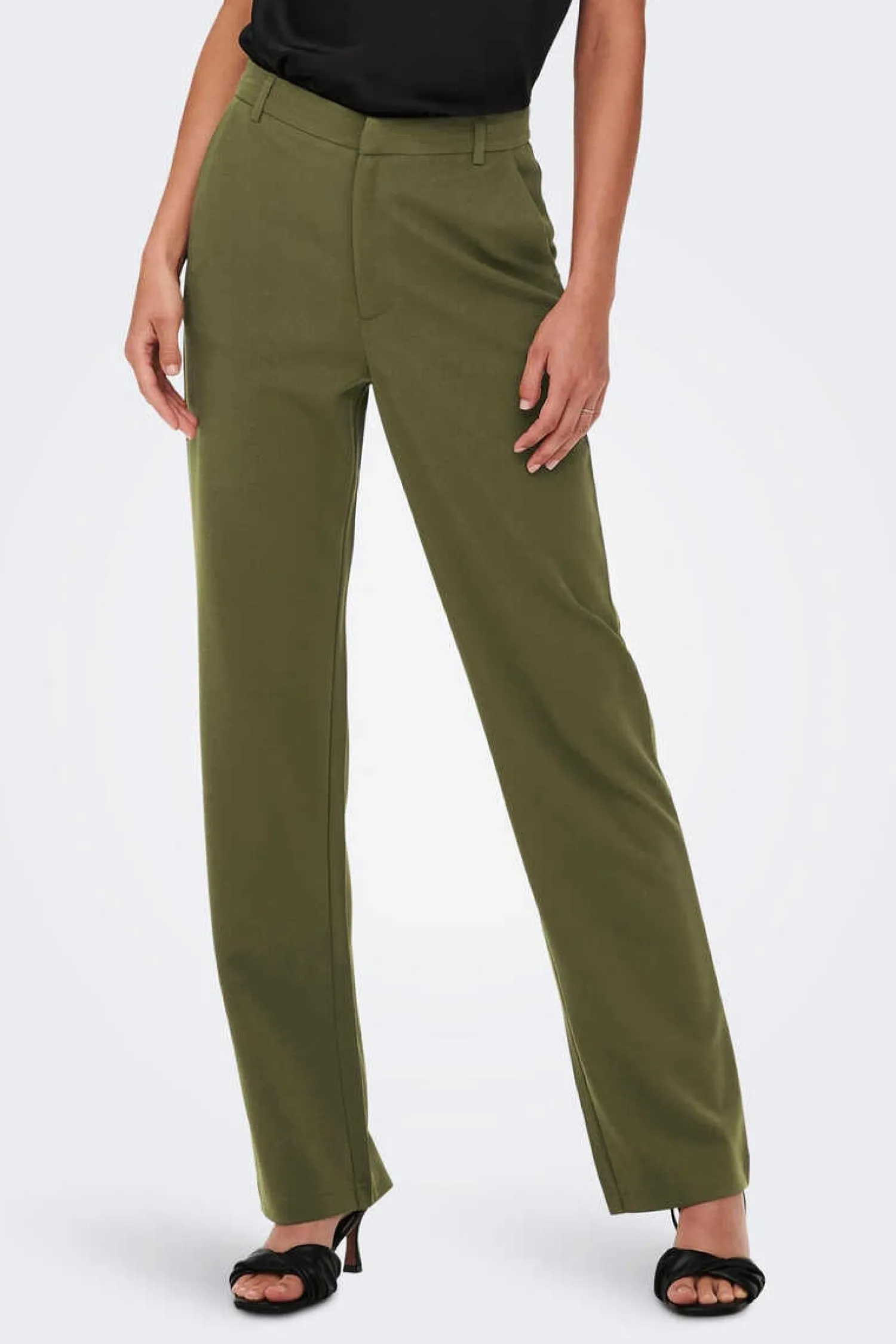 JDY Calcas-Calca Corte Reto De Cintura Media