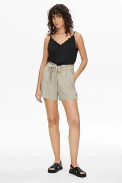 JDY Calcas-Calca Curta De Linho