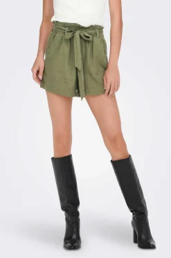 JDY Calcas-Calca Curta De Linho