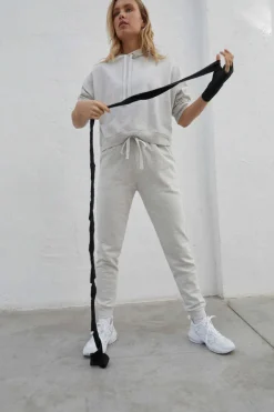 Dash and Stars Joggers-Calca Jogger 100% Algodao Gris