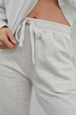 Dash and Stars Joggers-Calca Jogger 100% Algodao Gris