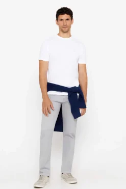 Cortefiel Calcas 5 Bolsos Corte Ajustado Cinzento Outlet