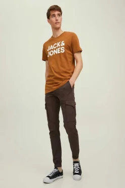 Jack & Jones Calcas Cargo Castanho Clearance