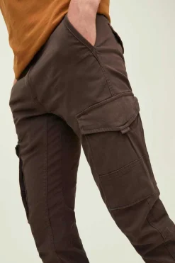 Jack & Jones Calcas Cargo Castanho Clearance