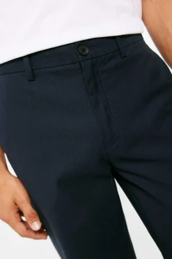 Springfield Calcas Chino Com Estrutura Bicolor Invernal Azul New